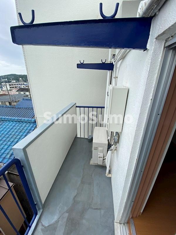 バルコニー　お洗濯にも便利なバルコニー付き