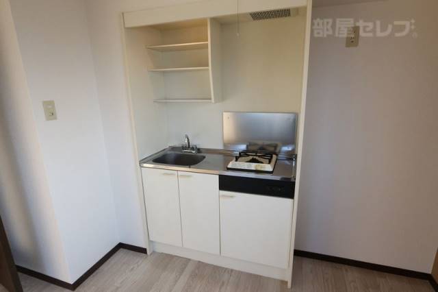 キッチン　一口コンロ付きキッチン