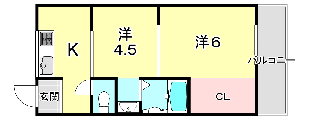 ハイツテンドウの間取り写真