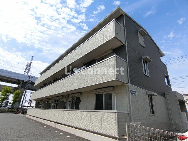 建物外観　都市ガス使用のアパートです。