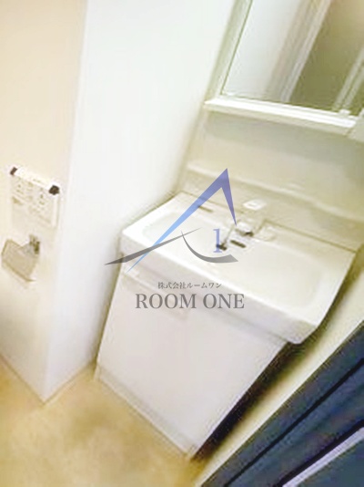 洗面設備　洗面台です。