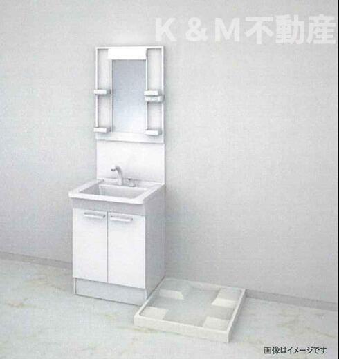 洗面設備　使いやすい洗面所です