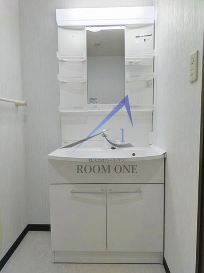 洗面設備　洗面台です。