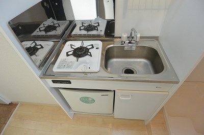 キッチン　1口ガスコンロ付き