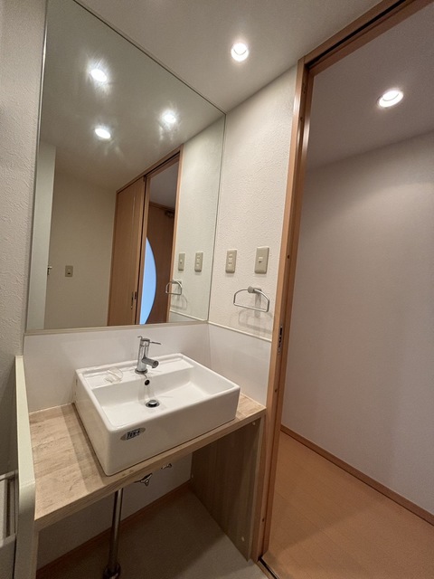 洗面設備　別部屋参考写真です
