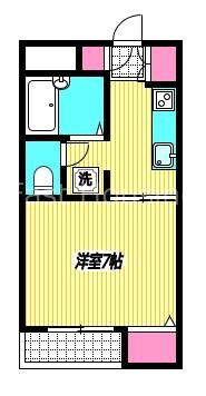 都営大江戸線 落合南長崎駅 徒歩12分 3階建 築32年の間取り写真