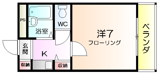 フォンティーヌ堺の間取り写真