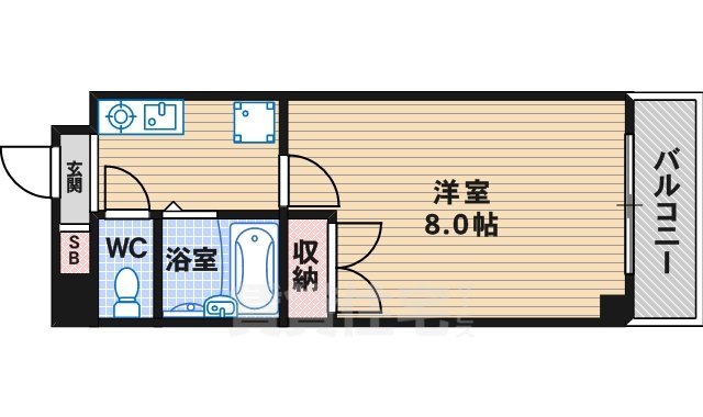 地下鉄御堂筋線 長居駅 徒歩4分 5階建 築30年の間取り写真