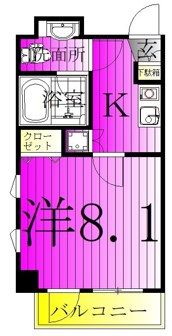 サンリット亀有の間取り写真