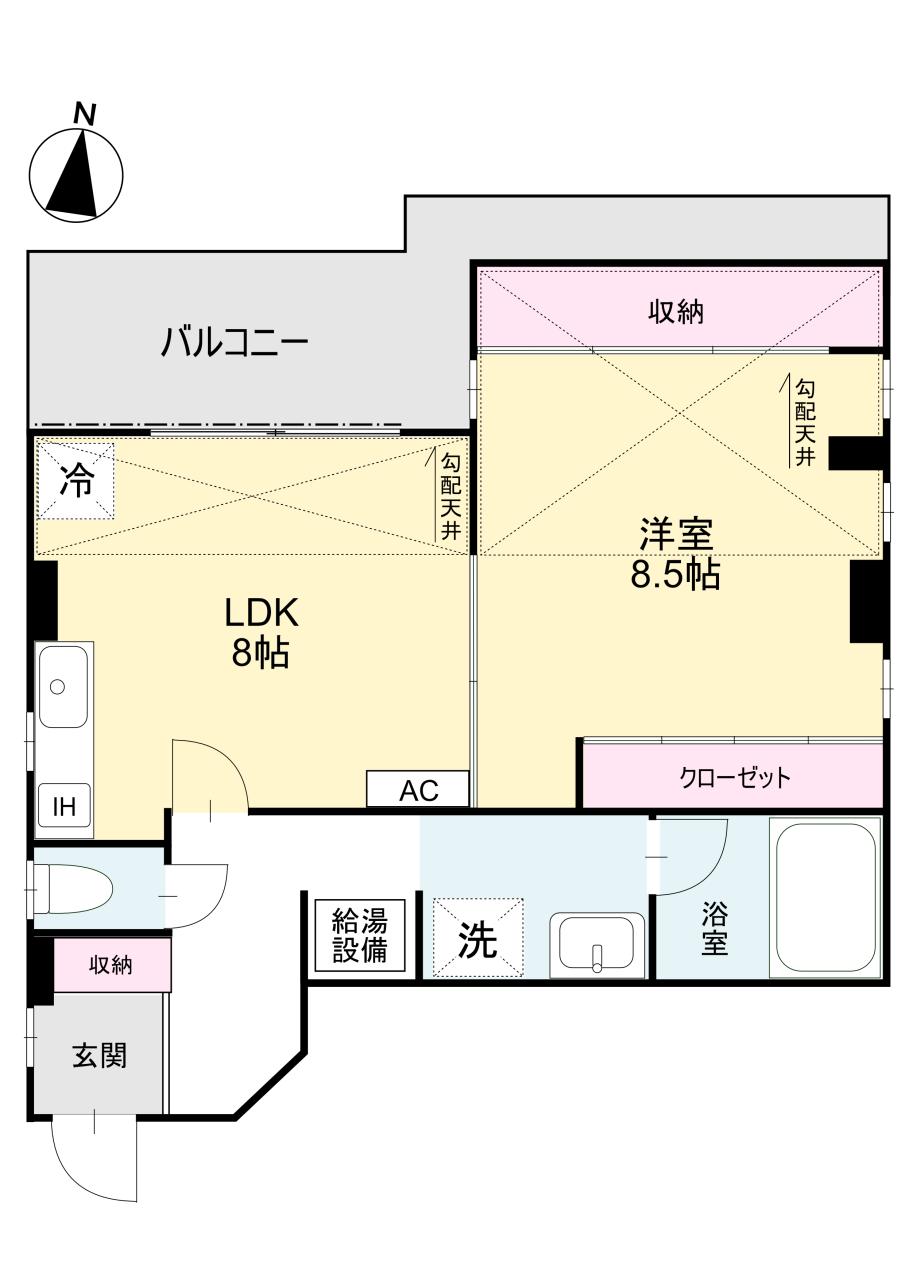 阪急宝塚線 豊中駅 徒歩10分 4階建 築28年の間取り写真