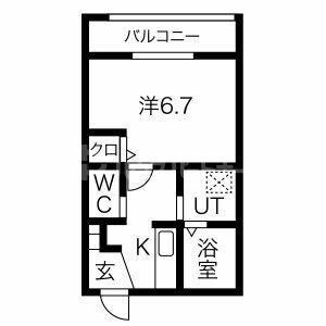 ＪＲ京浜東北線 大宮駅 徒歩18分 3階建 築8年の間取り写真
