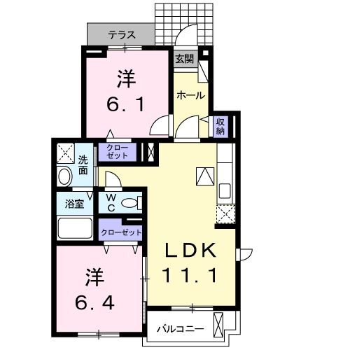 ＪＲ東北本線 東仙台駅 徒歩9分 3階建 築14年の間取り写真