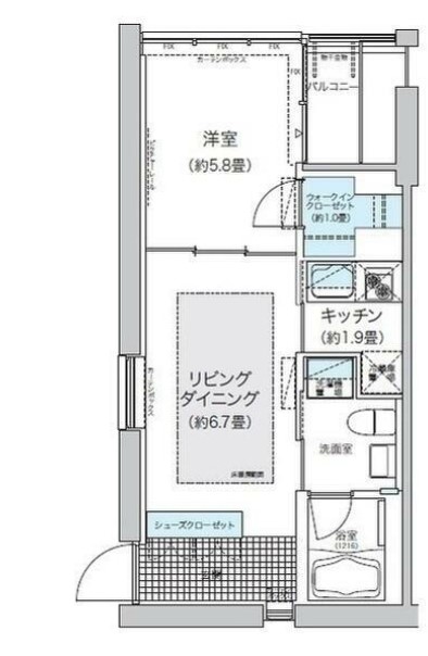 ガーデニエール砧ウエストの間取り写真