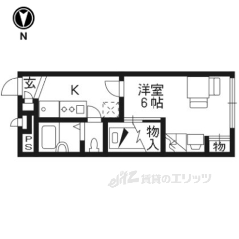 プレジール春日の間取り写真