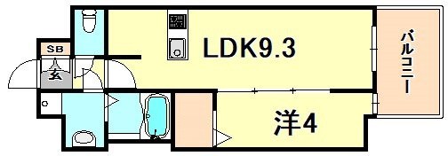 エスライズ神戸三宮山手通壱番館の間取り写真