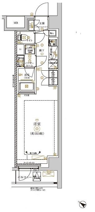 RELUXIA CITY 北新宿の間取り写真