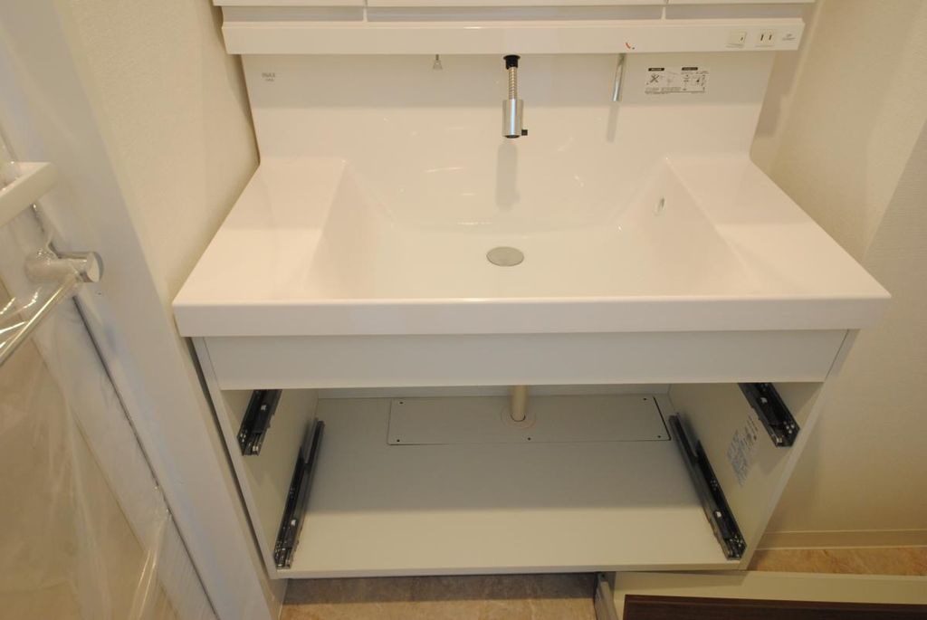 洗面設備　建築中です。