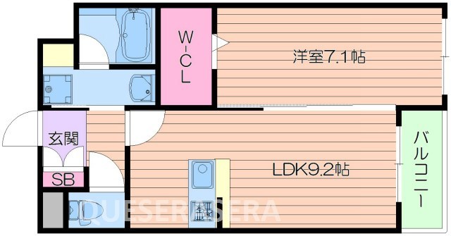 地下鉄御堂筋線 西田辺駅 徒歩8分 3階建 築11年の間取り写真