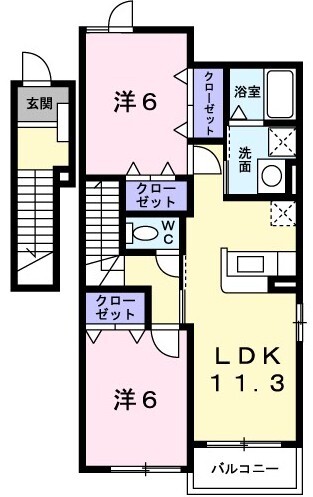 プリムローズ・M Iの間取り写真