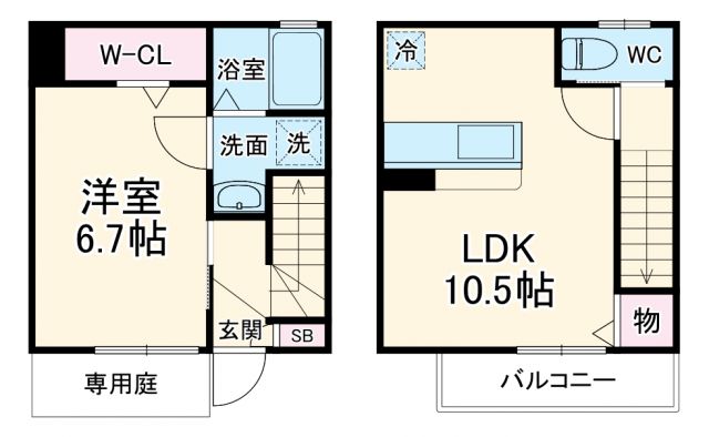 MAISONNETTE PARK 稲沢駅の間取り写真