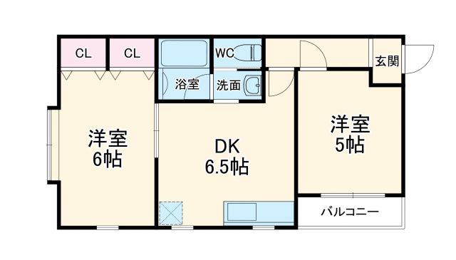 フェローハイツの間取り写真