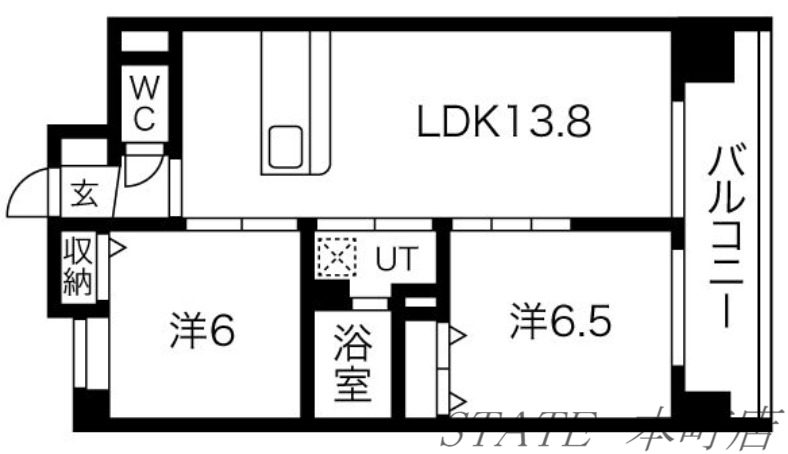 ＪＲ大阪環状線 芦原橋駅 徒歩3分 11階建 築10年の間取り写真