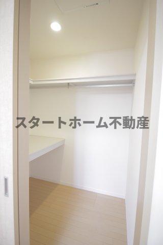 収納　たっぷりとした収納スペースです