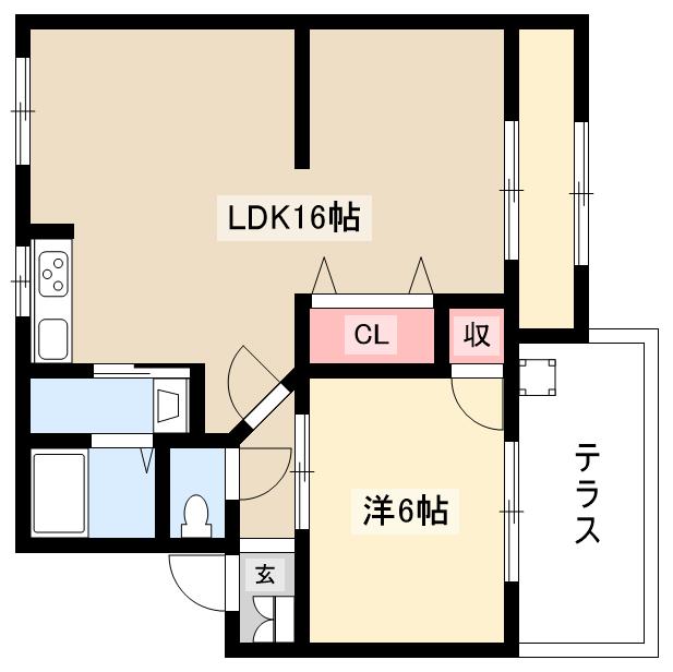 大森西住宅　1号棟の間取り