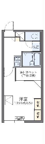 レオパレスシャスティＭＳの間取り