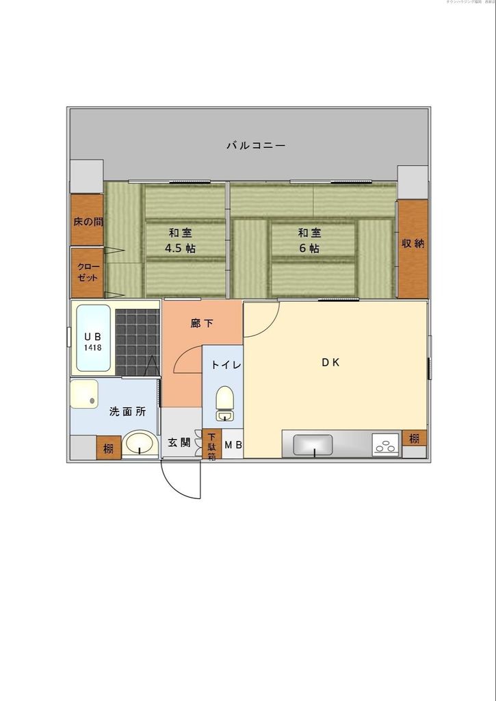 アンプルールベトンカルティエの間取り