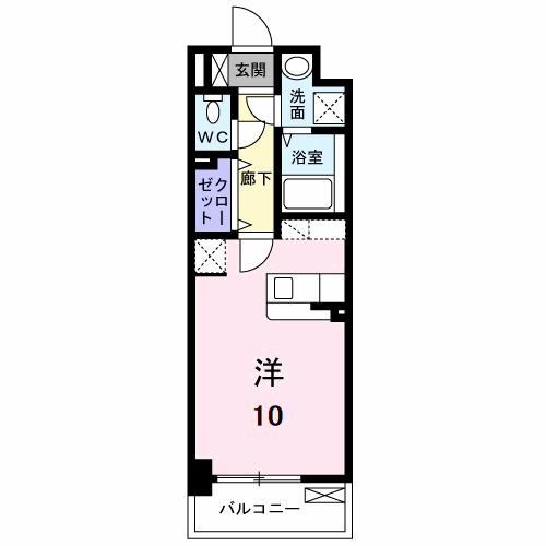 北九州市戸畑区一枝のマンションの間取り