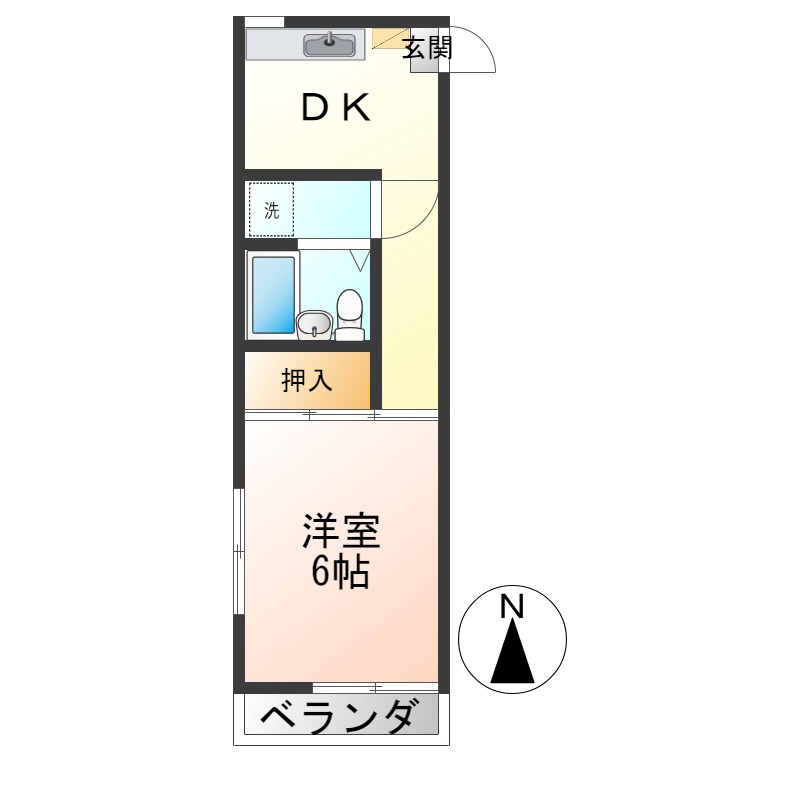 シティハウス水井の間取り