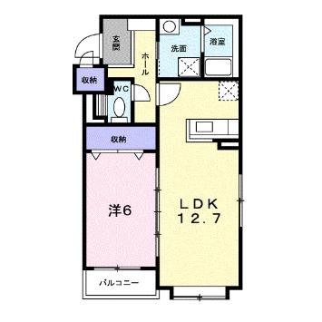 函館市豊川町のマンションの間取り