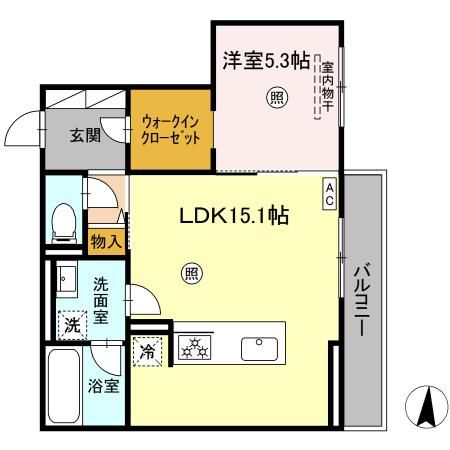 （仮）D-room鍋島2丁目の間取り