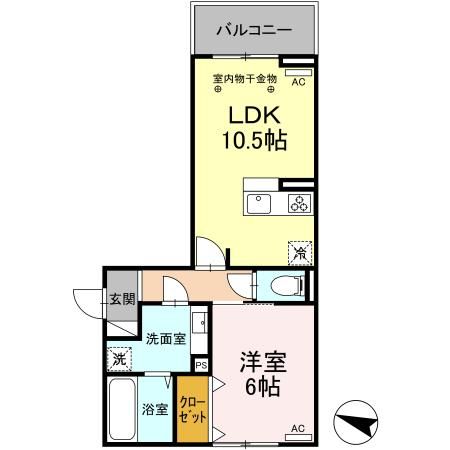 【D-ROOM野間大池の間取り】