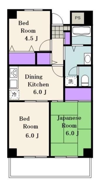 トップアイランドコーポの間取り