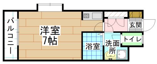 【北九州市小倉北区三萩野のマンションの間取り】