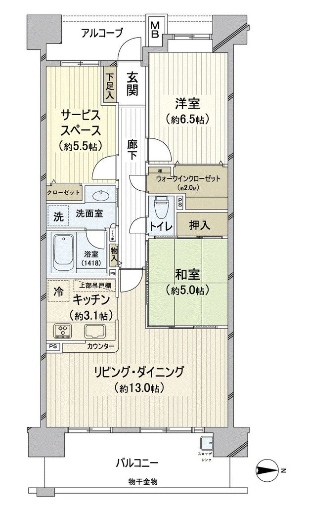 マックスタワーの間取り