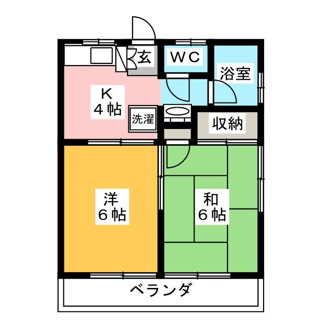 高橋コーポの間取り