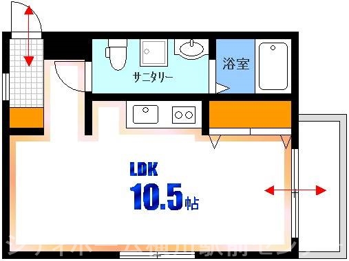 広島市西区三篠北町のマンションの間取り