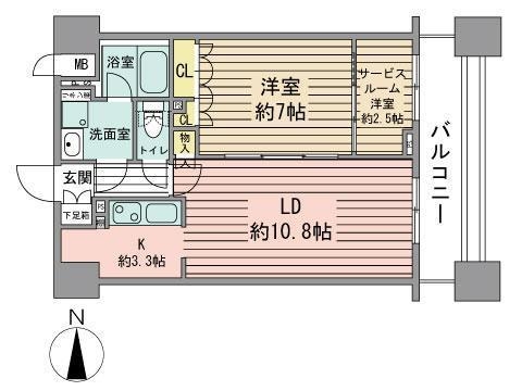 パークアクシス札幌植物園前の間取り