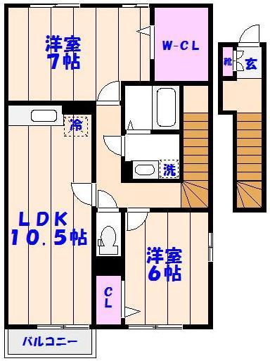 ひまわりハイツの間取り