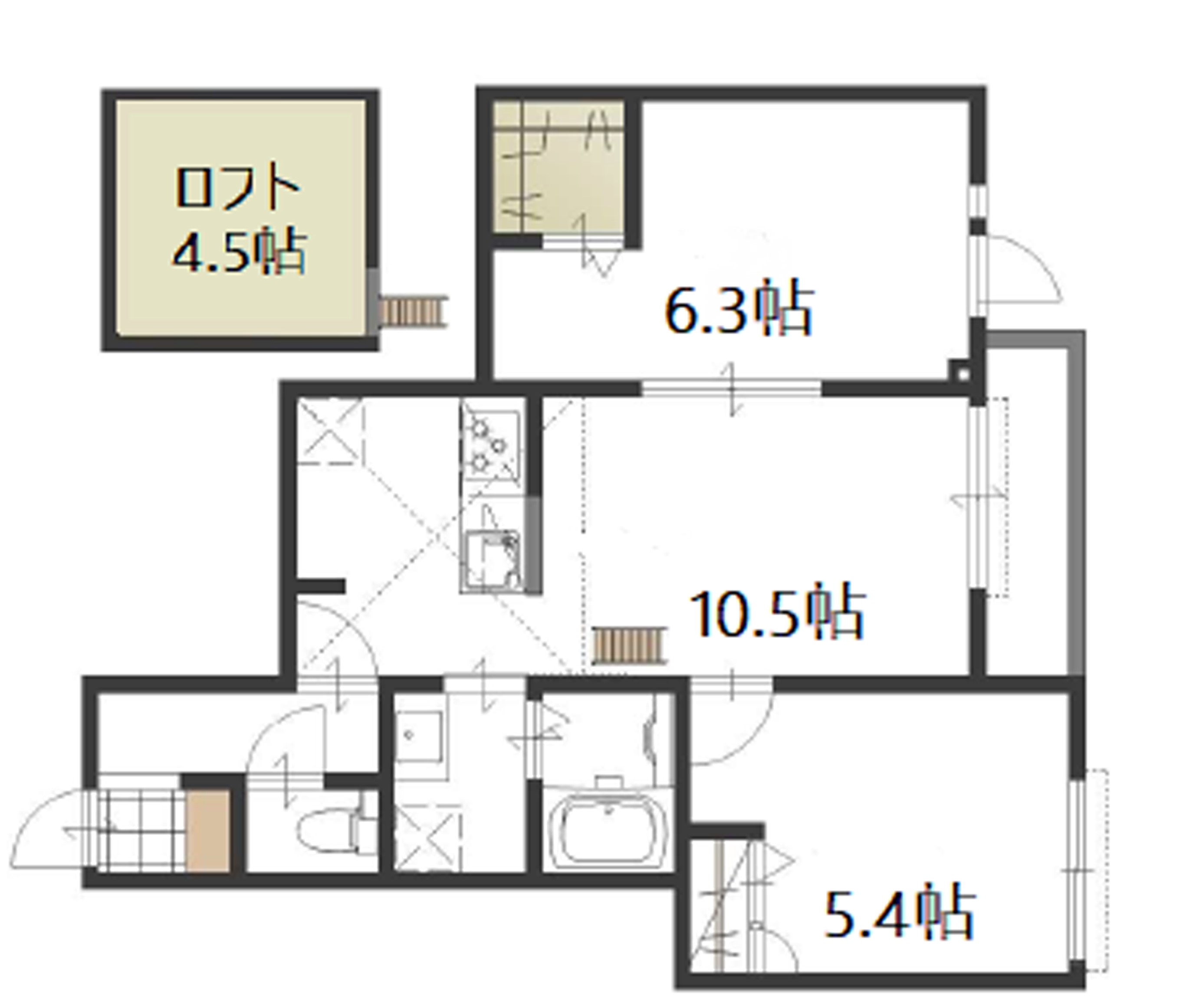 リエゾン小町の間取り