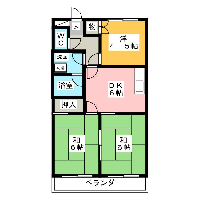 原第５マンションの間取り