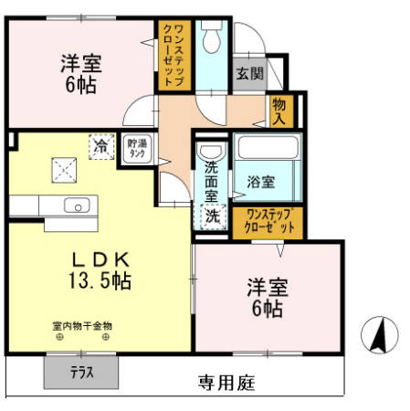 セジュールＭ青山西の間取り