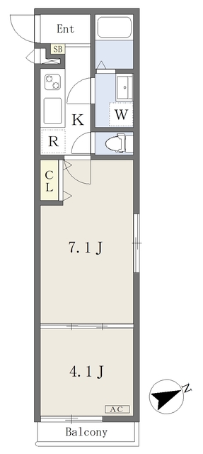 ＫＯＫＯＰＥＬＬＩ花田の間取り