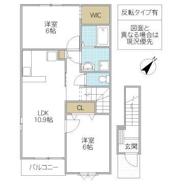 パティオスカイ Cの間取り