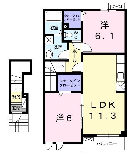 和気郡和気町尺所のアパートの間取り