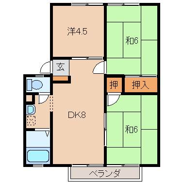 コーポエーデルワイスの間取り