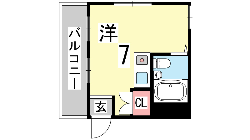 カーサ兵庫の間取り